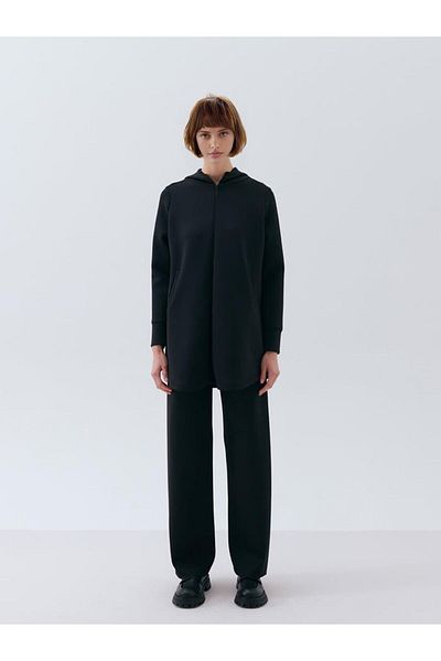 two in sis Τονίκ με κουκούλα Scuba Sweat Tunic Τσέπη Λεπτομέρεια με κουκούλα Hijab Sweat Tunic