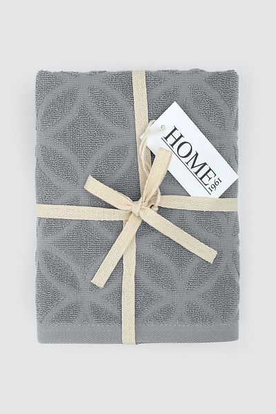 HOME 1961 50X90 Towel Set of 2 Soft Colored Jacquard High Water Absorbent Feature (Vibe)