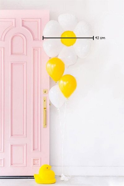 Le Mabelle White Daisy Balloon Set