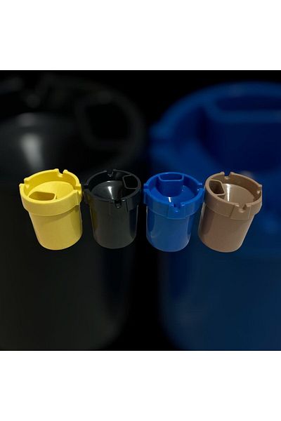 Natural 4-Piece Plastic Odorless Ashtray Set