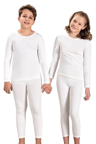 Anıt Unisex Children's Underwear - Thermal, Single Top, Long Sleeve, 92% Viscose, 8% Polyester, 2% Elastane
