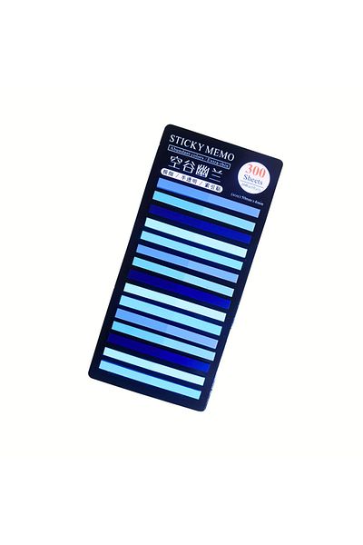 Para Todos Transparent Colored Short Strip Post It Adhesive Note Paper Post-It Bookmark Postit 300 Sheets Sticker