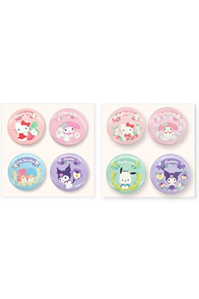 Miniso Sanrio Lisanslı Metal Rozet - 4'lü