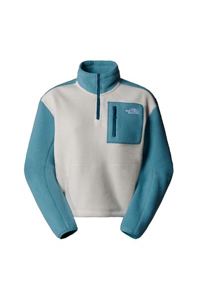 THE NORTH FACE Dámský fleecový kabát Yumiori – 1/4 zip, modrá-L, Nf0A88438Ti1