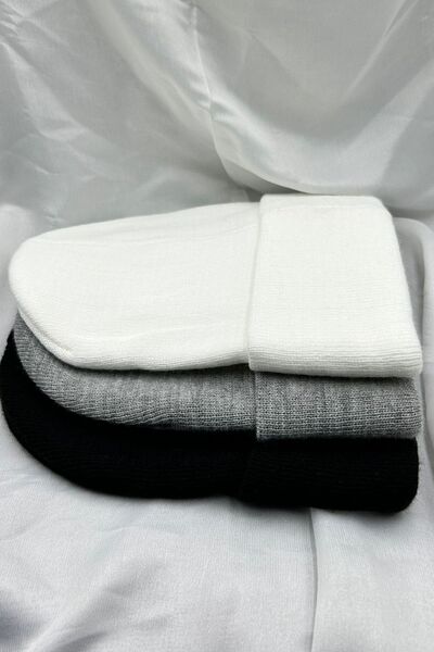 KISCHE Unisex Men's Women's Flexible Comfortable Winter Windproof Black, White, Gray Beanie
