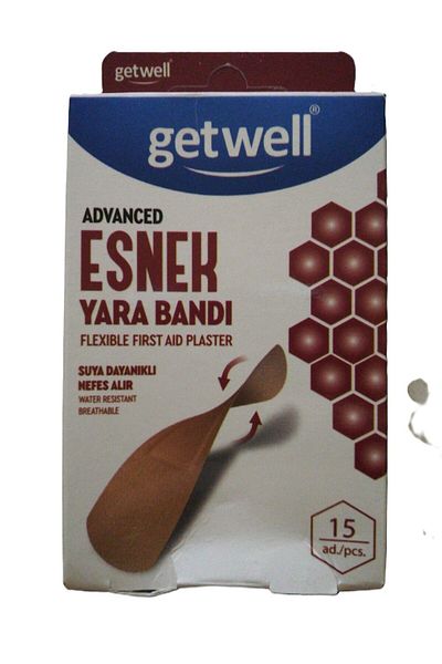 Getwell 15 قطعة من الضمادات المرنة المتقدمة المقاومة للماء