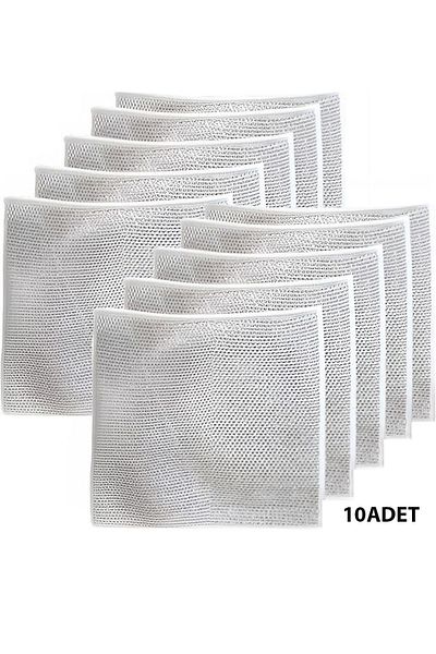 ÇARŞI HANEM 10 Pieces of Double-Layer Wire Dishcloths - Reusable Cleaning, for Pan and Stove Kitchen