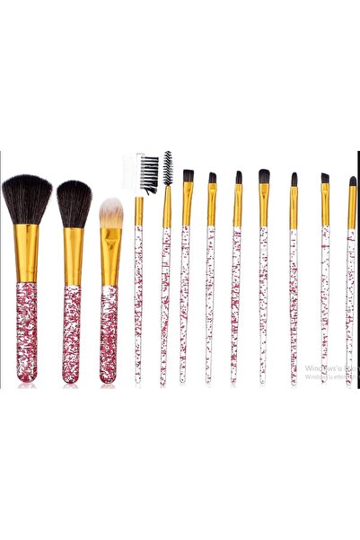 newnet Набір з 12 сучасних пензликів для макіяжу, надзвичайно м'які, для щоде...