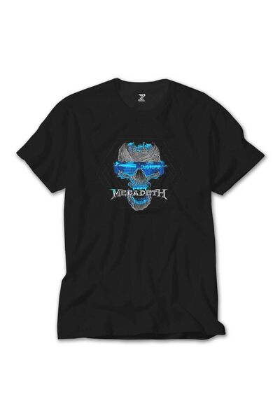 Generic Brand Tricou negru Megadeth Dystopia Skull