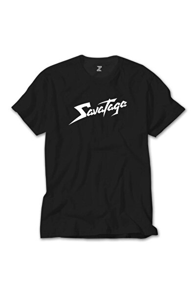 Butik Μαύρο T-shirt με λογότυπο Savatage