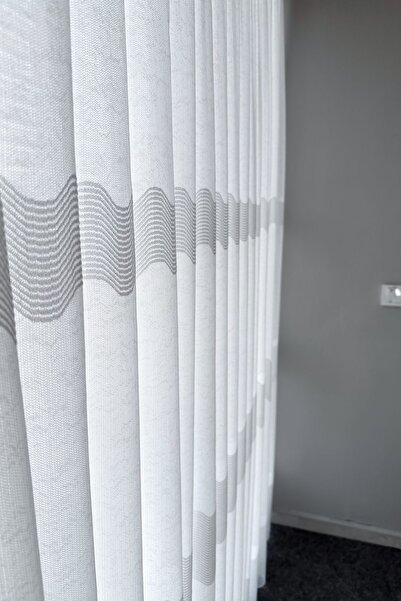 Brillant Tül Perde Keten Sık Pileli