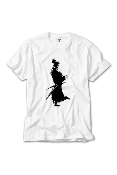 Butik Λευκό μπλουζάκι Samurai Musashi Portrait