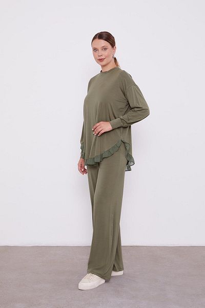 Levidor - Double Suit with Chiffon Garnish Pants
