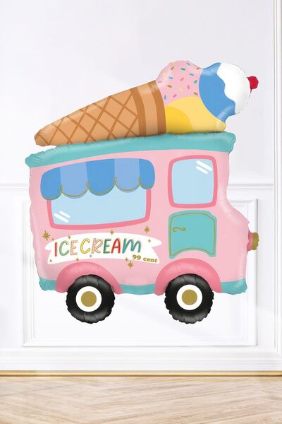 PEKSHOP بالونات عيد الميلاد لشاحنة الآيس كريم