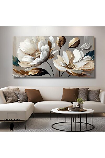 Panoramic Canvas Wall Painting Oil Painting Flowers
