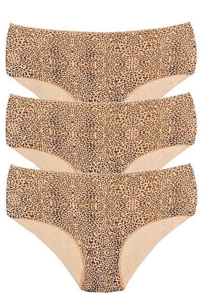 Vanilya Secret Leopard Pattern Laser Bato Bikini 3 Συσκευασία