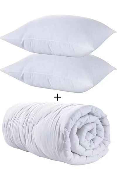 LİNDOA Double Microfiber Silicone Quilt Set - 1 Quilt, 2 Pillows