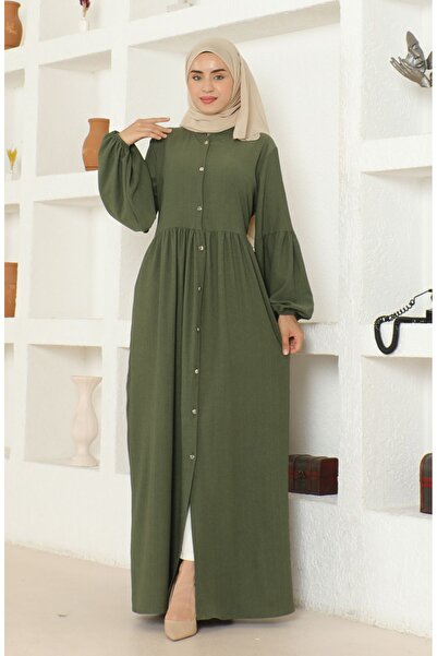 sefamerve Judge Collar Wrap Ferace - Khaki 1022-01