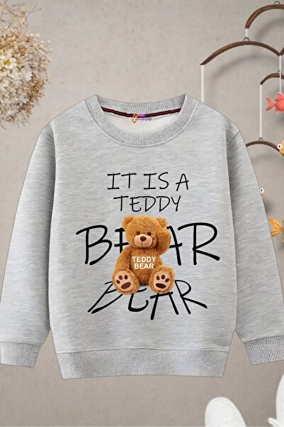 oneagılyazı سويت شيرت مطبوع برقبة دائرية