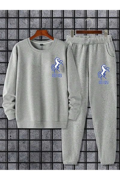 Pisa Art Poly Iasi Sweatshirt + Sweatpants 2-Piece Combination Set
