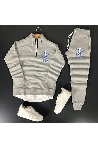 Pisa Art Poly Iasi Sweatshirt + Sweatpants 2-Piece Combination Set