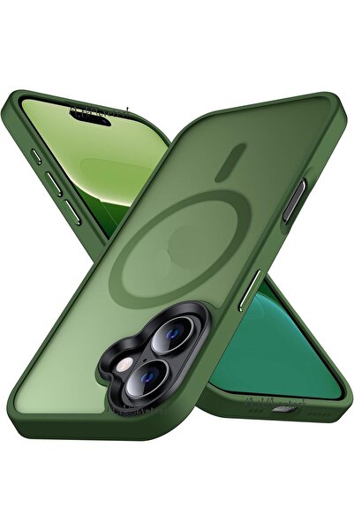 m.tk moveteck İphone 16 Kılıf Mat Magsafe Şarj Özellikli Darbe Önleyici Hassa...