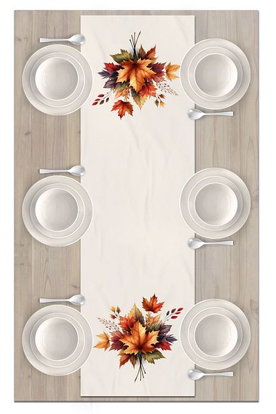 Bertille Home Autumn Series 140X40 cm Digital Printed Runner (Halloween Autumn)
