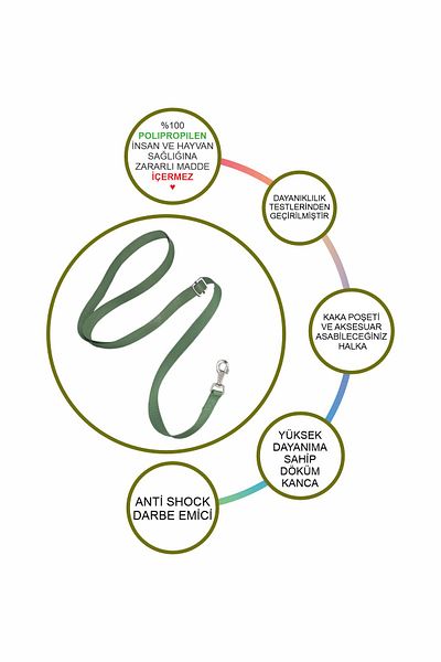 ZOBS Hands Free Travel Strap Hands Free Leash Travel Leash 280 cm