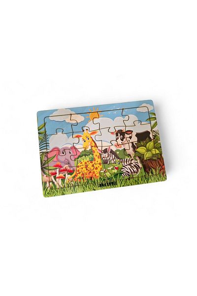 Fizello Animal Kingdom - 1-16 Piece Educational Learning Wooden Puzzle, Baby and Children's Toy