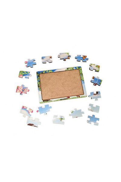 Fizello Butterflies - 16 Pieces Educational Learning Wooden Kids Puzzle Montessori Jigsaw Baby Children Toy