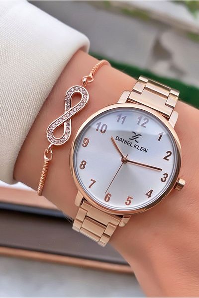 Daniel Klein Brand Numeral New Model Wristwatch Waterproof Wristwatch - with Bracelet Gift