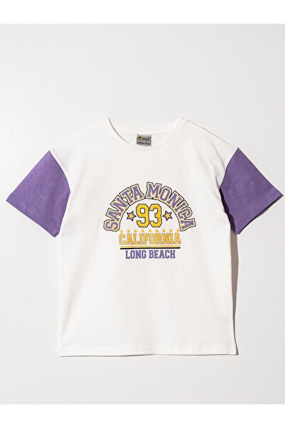 Mışıl Kids Κορίτσι - Μπλουζάκι με στάμπα SANTA MONICA LONG BEACH