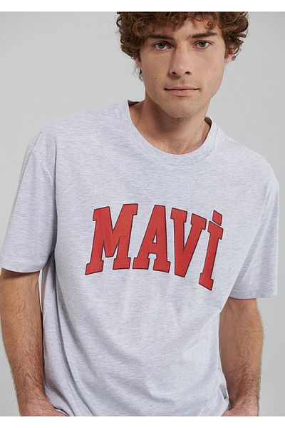 Mavi Γκρι μπλουζάκι με λογότυπο Loose Fit / Loose Relaxed Fit0611711-82498