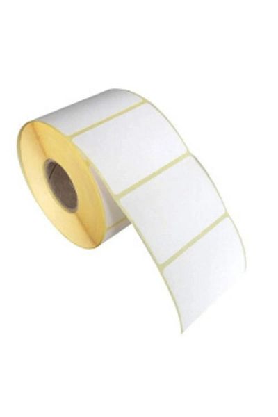KARTALLAR ETİKET 80x100mm Thermal Barcode Label Left to Right 10cm Up to Down 8cm - 500 Rolls 2 Rolls