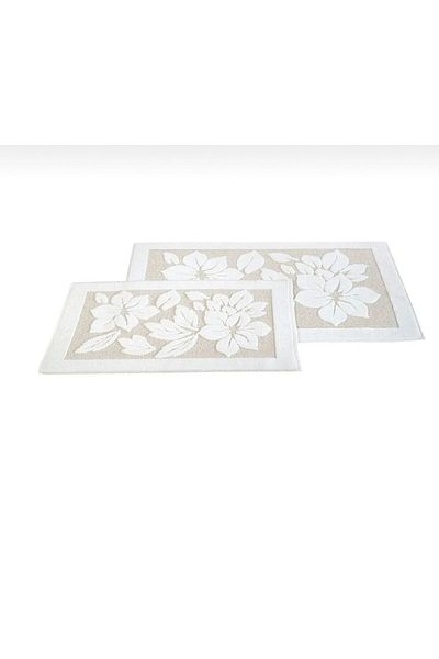 Nurpak Derya 2τμχ Σετ μπάνιου 50x70 και 60x95 Κρεμ-καφέ