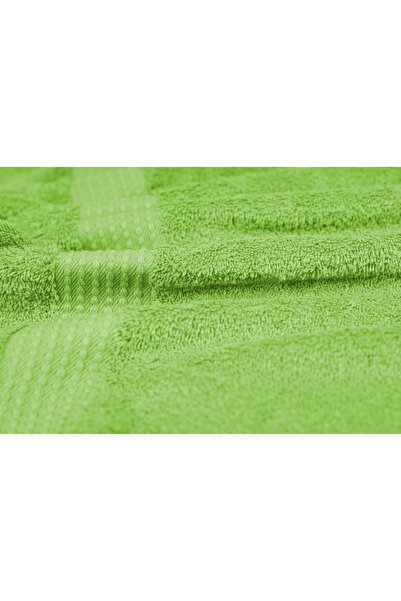 MAURAHOME Tomurcuk %100 Pamuk 3'lü Banyo Havlu Seti | 70x140 Cm | Yeşil