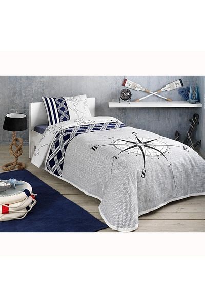 Taç Crown Navi Double Pique Set