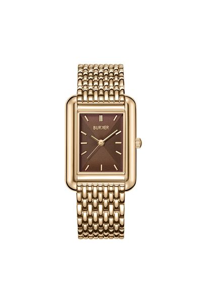 Burker Damenuhr Olivia Gold Braun