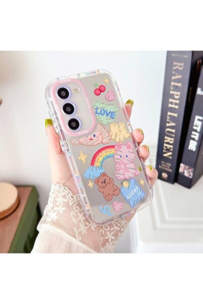 Hatreds Samsung Galaxy A25 5G Uyumlu Kılıf Sevimli Desenli Yazılı Renkli Kame...