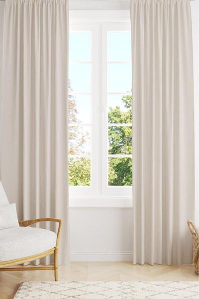 Miabella Home Single Wing Blackout Sunshade - Dimming Background, Light Proof, Extrafor Gathered and Cornice