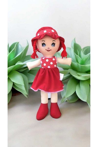 Gut puzen 50 cm Long Red Vivid Baby Toy Cloth