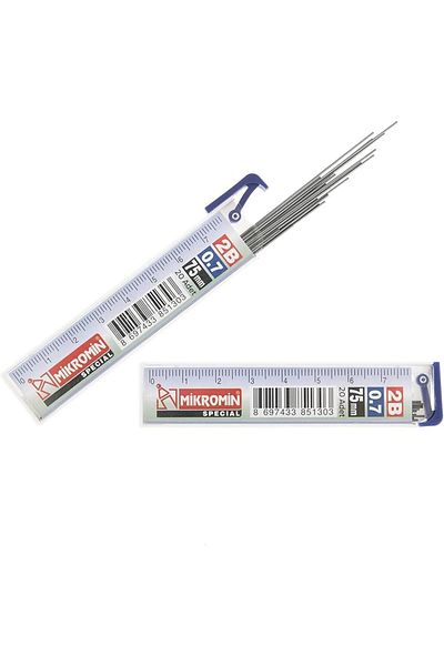 Mikro 75 mm 2B with Ruler - Min End 0.7 (6 Pieces)