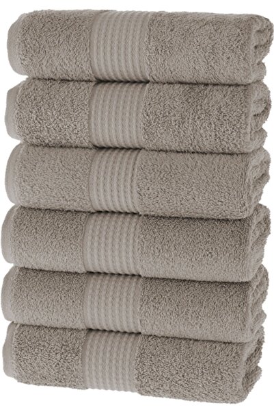 MAURAHOME Tomurcuk %100 Pamuk 6'lı 50x100 cm El Havlusu Seti