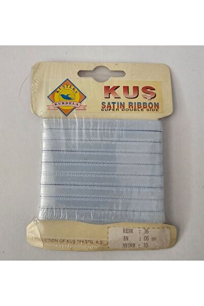 Çetinkaya 6mm mavi saten kurdele  10 m