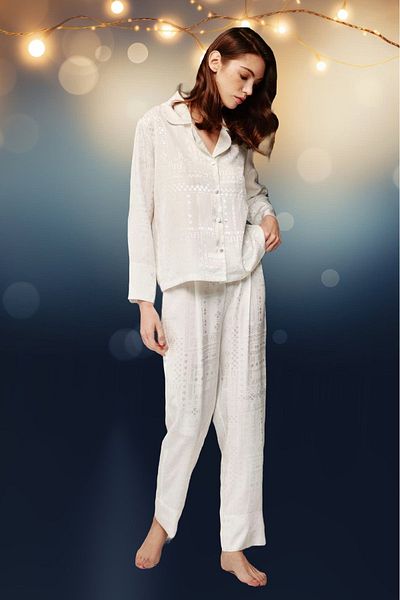 Bonnie Clyde Nova Viscose Jacquard Women's Pajamas Set - By.3.N.O.777.Vac.O.B1Y/7