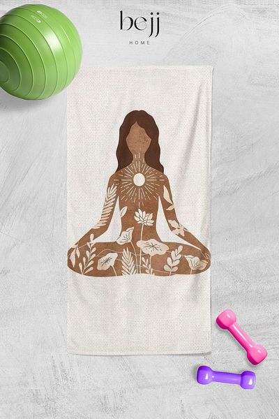 ECEMRE Digital Printed Sports Towel - Gym Towel - 50X100 cm