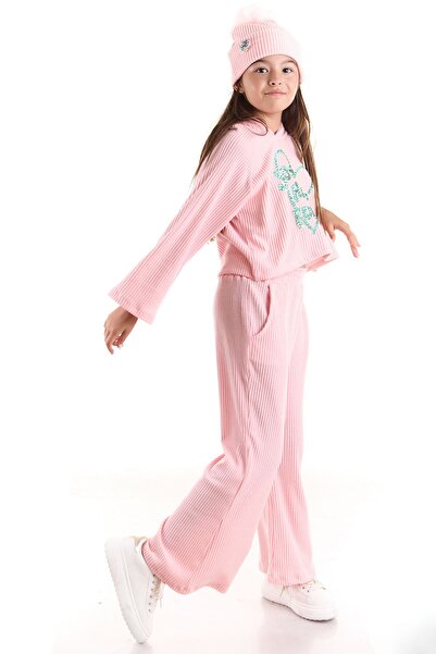 Colorinas Σετ αθλητικές φόρμες Crop Embroidered