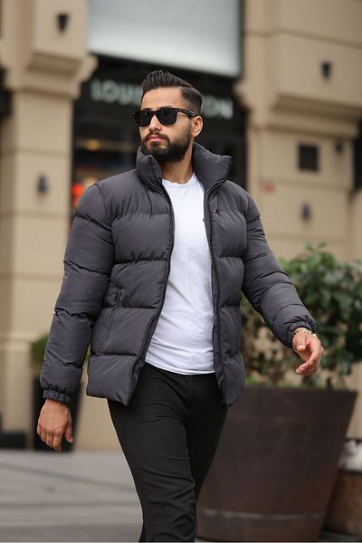 S&M CLOTHİNG Ανδρικό πουπουλένιο παλτό New Season