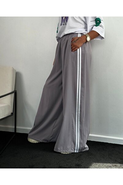 Machetta Kadın Yanların Şerti Geniş Paça  Eşofman Altı