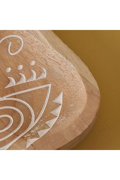 Bella Maison Vera Mango Tree Decorative Plate Natural (30X3,5X20 cm)
